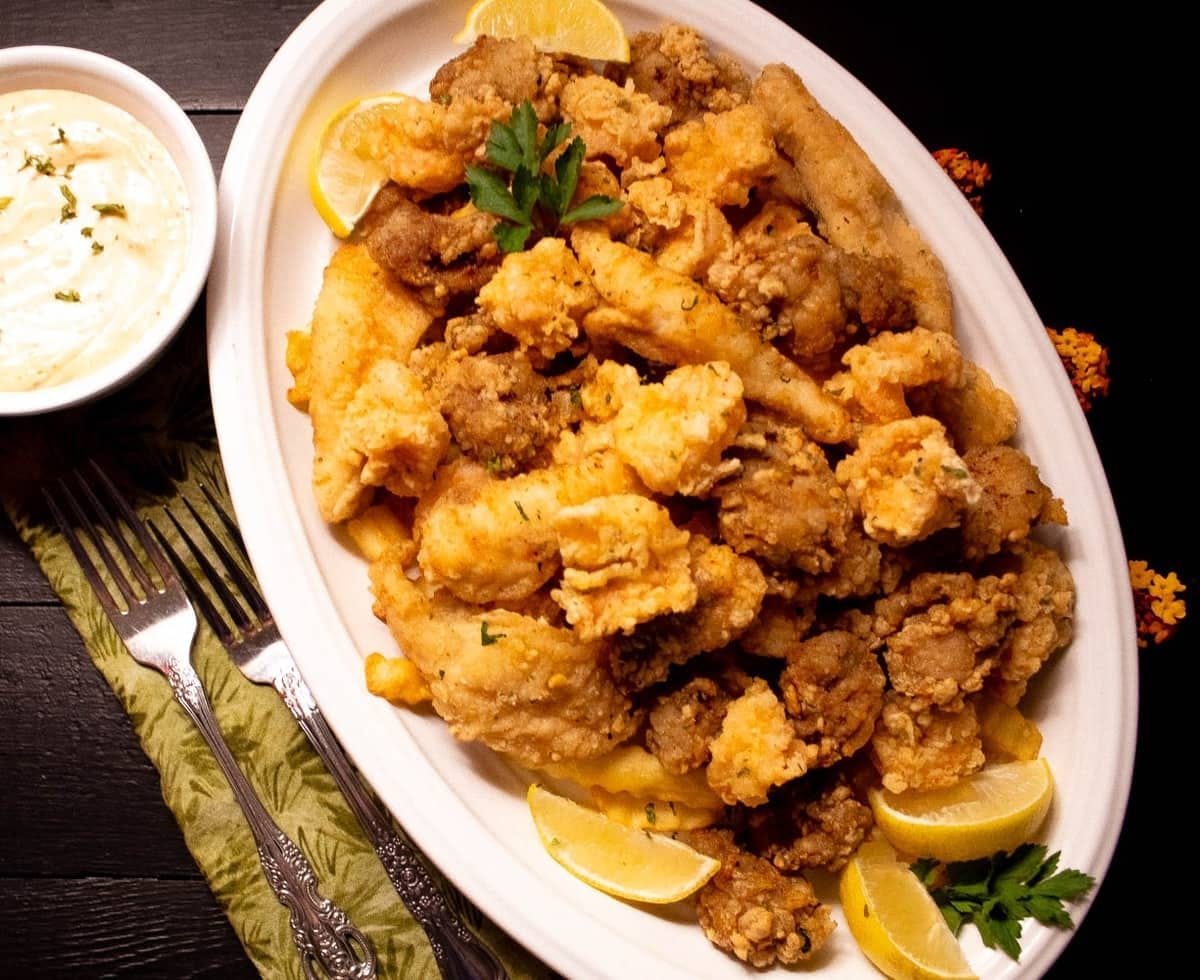 Seafood Combination Platter.