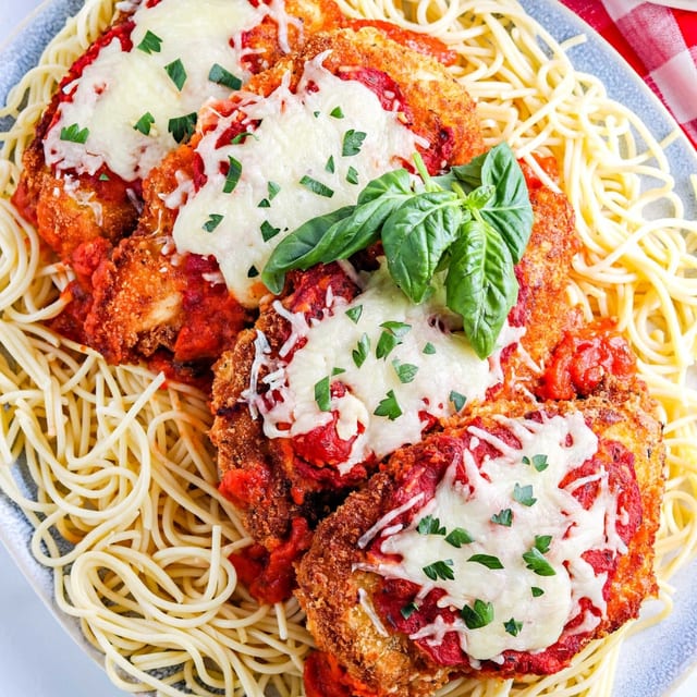 Chicken Parmigiana Pasta.