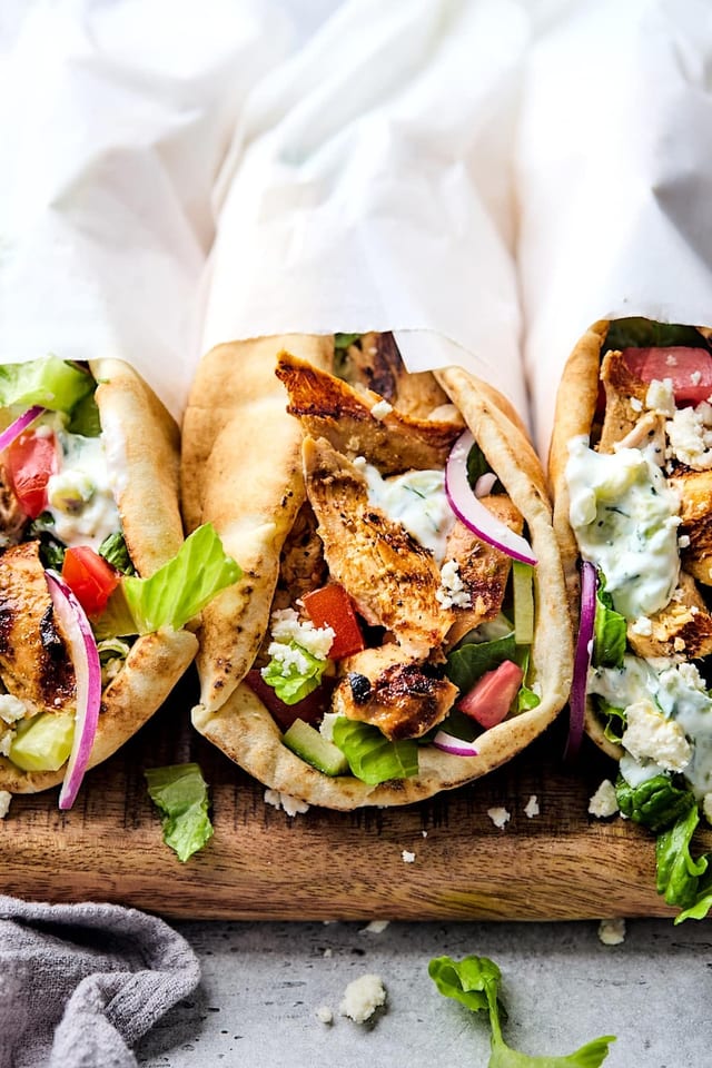 Gyro on Pita Chicken.