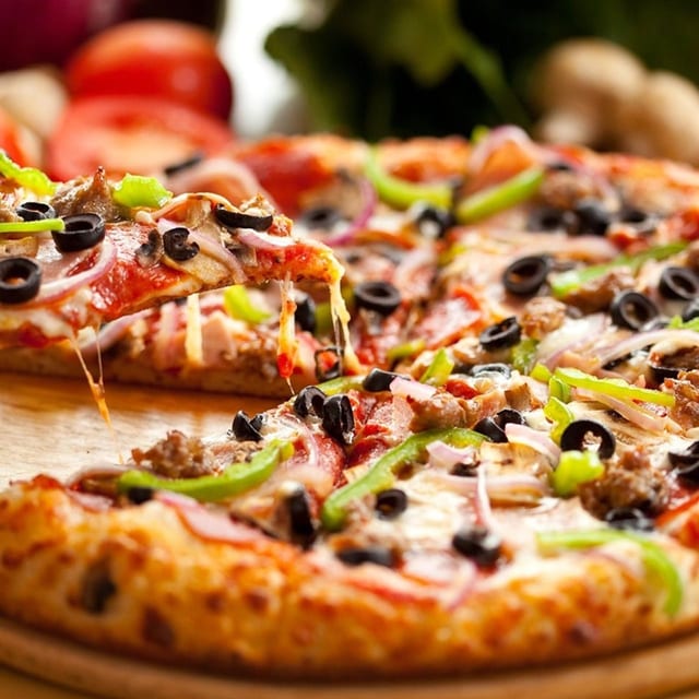 The Works Pizza.