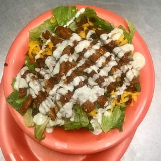 Spicy BBQ Crispy Chicken Salad